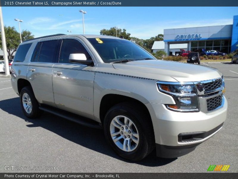 Champagne Silver Metallic / Cocoa/Dune 2015 Chevrolet Tahoe LS