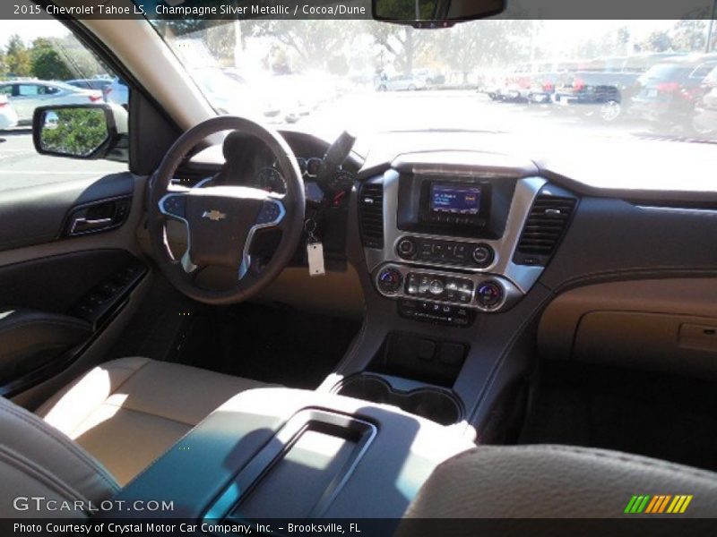 Champagne Silver Metallic / Cocoa/Dune 2015 Chevrolet Tahoe LS