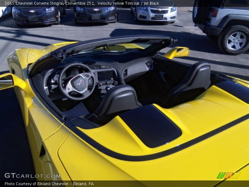 Velocity Yellow Tintcoat / Jet Black 2015 Chevrolet Corvette Stingray Convertible Z51