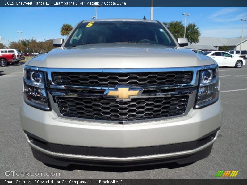Champagne Silver Metallic / Cocoa/Dune 2015 Chevrolet Tahoe LS
