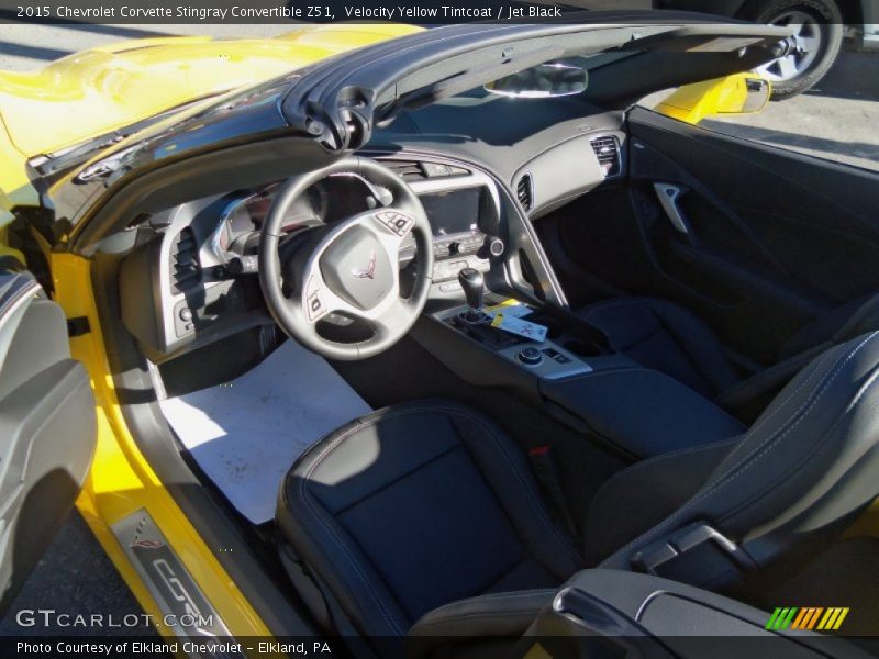 Velocity Yellow Tintcoat / Jet Black 2015 Chevrolet Corvette Stingray Convertible Z51