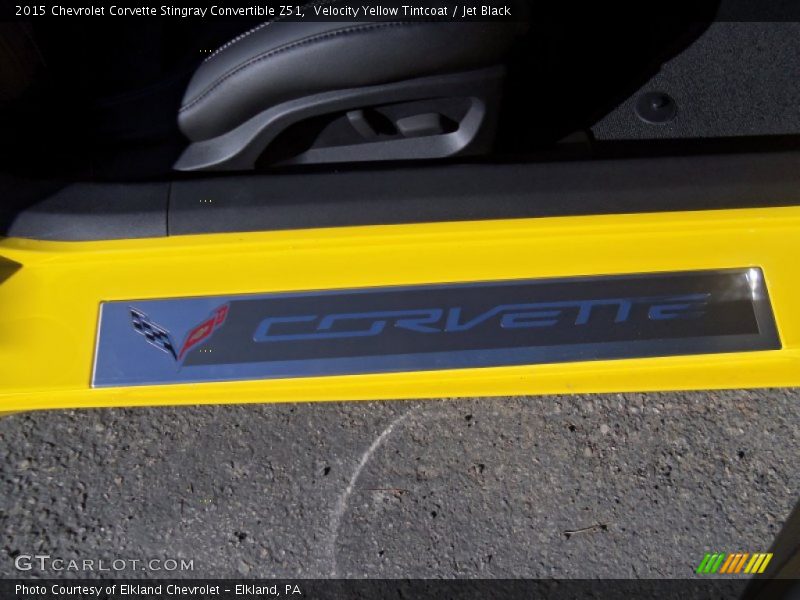 Velocity Yellow Tintcoat / Jet Black 2015 Chevrolet Corvette Stingray Convertible Z51