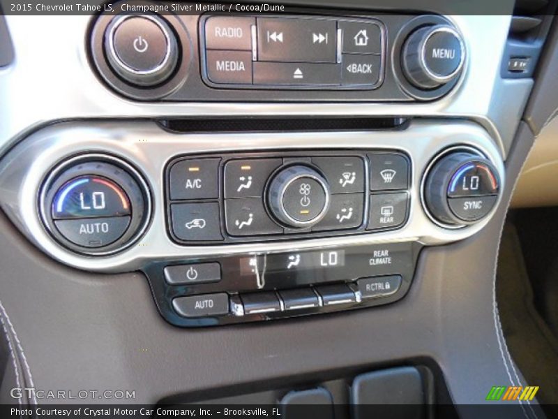 Champagne Silver Metallic / Cocoa/Dune 2015 Chevrolet Tahoe LS