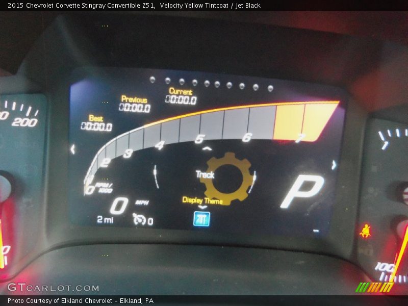 Velocity Yellow Tintcoat / Jet Black 2015 Chevrolet Corvette Stingray Convertible Z51