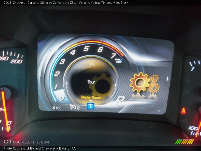 Velocity Yellow Tintcoat / Jet Black 2015 Chevrolet Corvette Stingray Convertible Z51