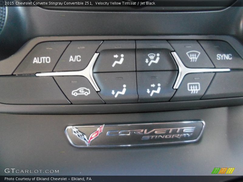 Controls of 2015 Corvette Stingray Convertible Z51