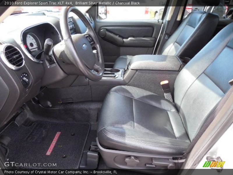 Brilliant Silver Metallic / Charcoal Black 2010 Ford Explorer Sport Trac XLT 4x4