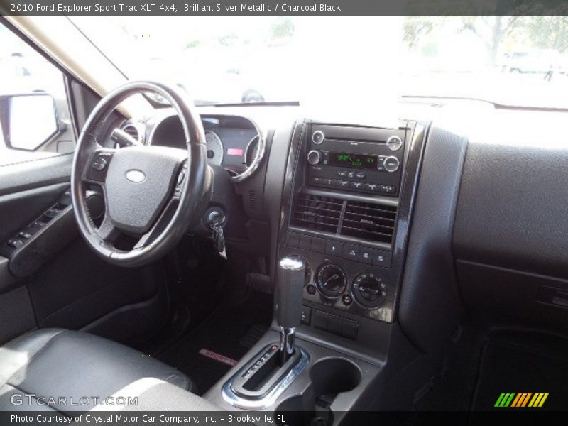 Brilliant Silver Metallic / Charcoal Black 2010 Ford Explorer Sport Trac XLT 4x4