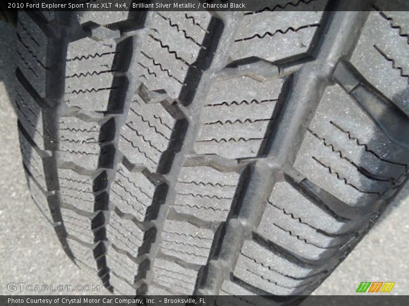 Brilliant Silver Metallic / Charcoal Black 2010 Ford Explorer Sport Trac XLT 4x4