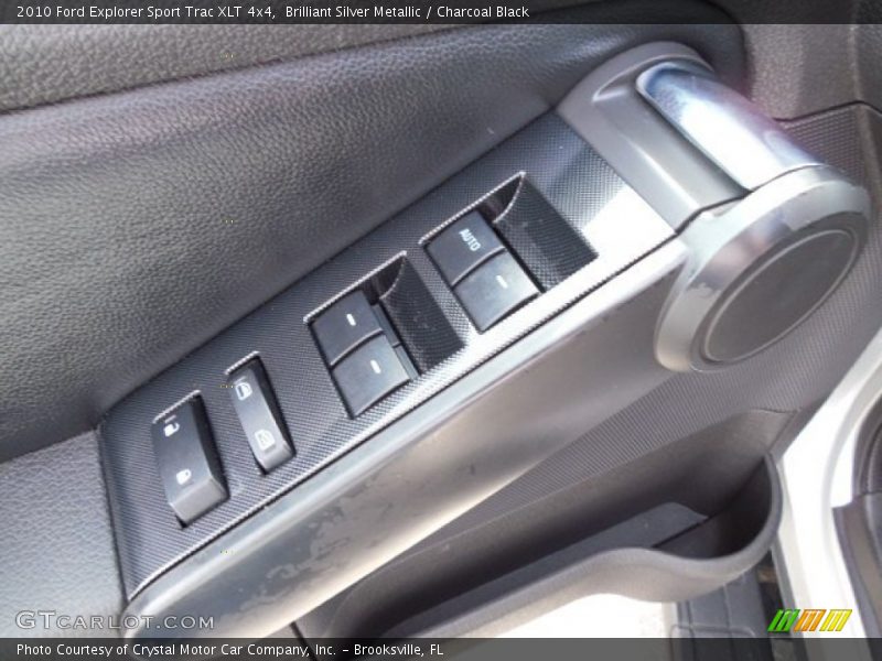 Brilliant Silver Metallic / Charcoal Black 2010 Ford Explorer Sport Trac XLT 4x4