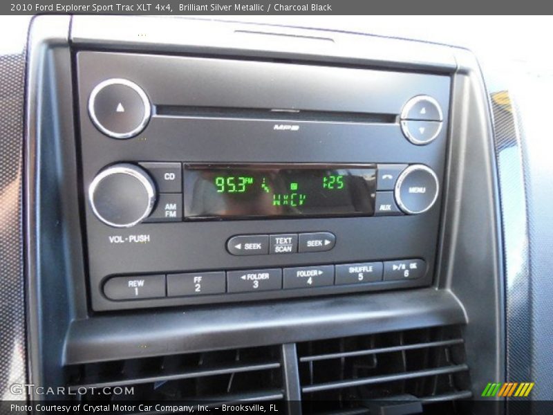 Brilliant Silver Metallic / Charcoal Black 2010 Ford Explorer Sport Trac XLT 4x4
