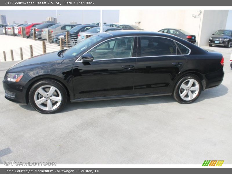 Black / Titan Black 2012 Volkswagen Passat 2.5L SE