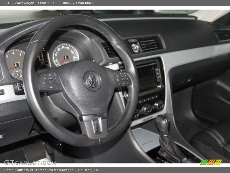 Black / Titan Black 2012 Volkswagen Passat 2.5L SE