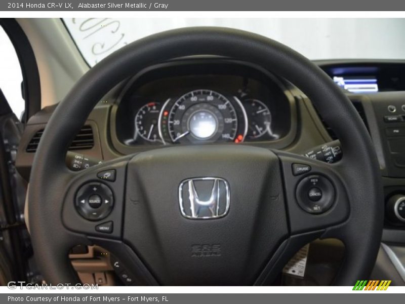 Alabaster Silver Metallic / Gray 2014 Honda CR-V LX