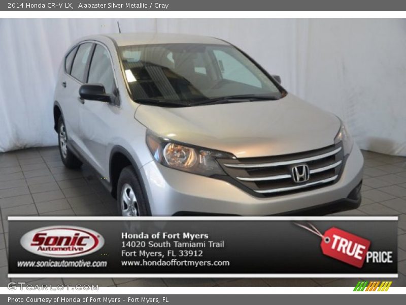 Alabaster Silver Metallic / Gray 2014 Honda CR-V LX