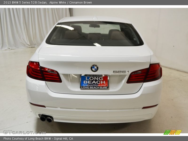 Alpine White / Cinnamon Brown 2013 BMW 5 Series 528i Sedan