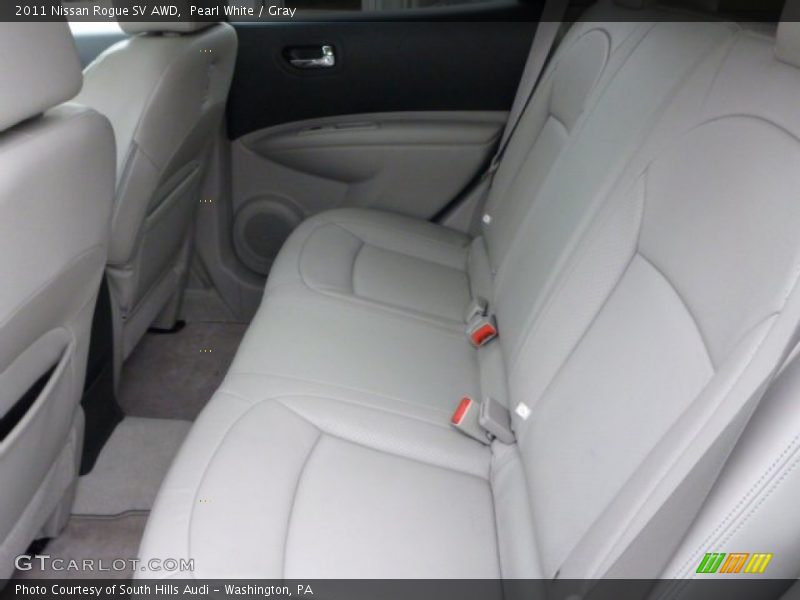 Pearl White / Gray 2011 Nissan Rogue SV AWD