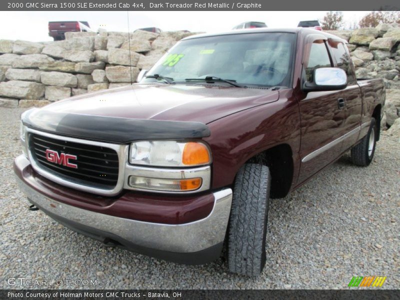 Dark Toreador Red Metallic / Graphite 2000 GMC Sierra 1500 SLE Extended Cab 4x4