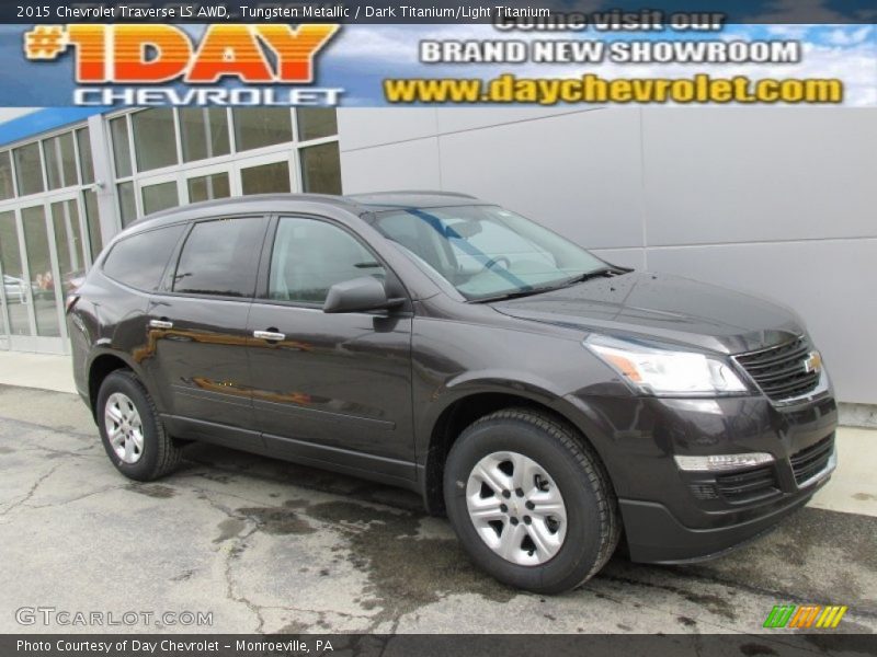 Tungsten Metallic / Dark Titanium/Light Titanium 2015 Chevrolet Traverse LS AWD