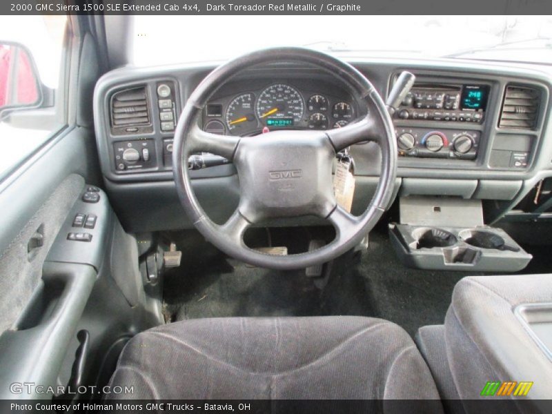 Dark Toreador Red Metallic / Graphite 2000 GMC Sierra 1500 SLE Extended Cab 4x4