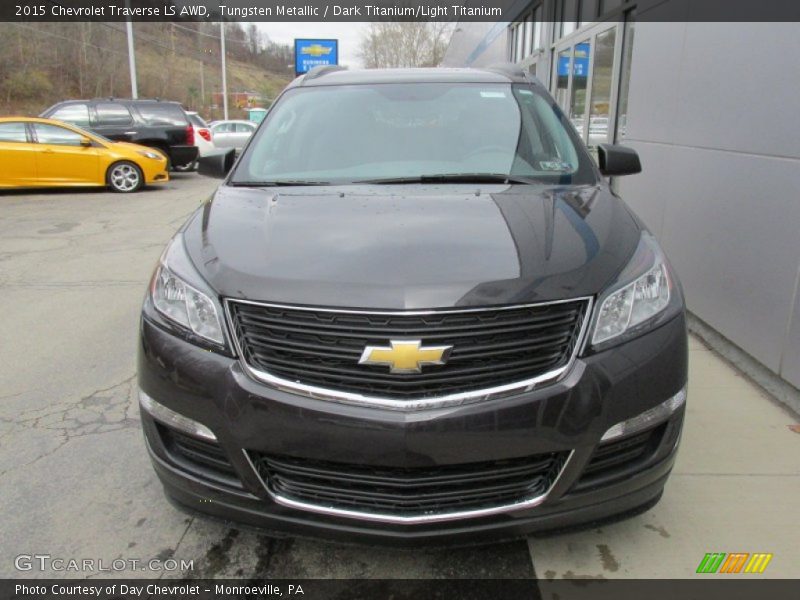 Tungsten Metallic / Dark Titanium/Light Titanium 2015 Chevrolet Traverse LS AWD