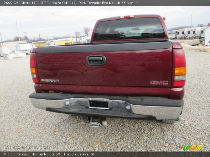 Dark Toreador Red Metallic / Graphite 2000 GMC Sierra 1500 SLE Extended Cab 4x4