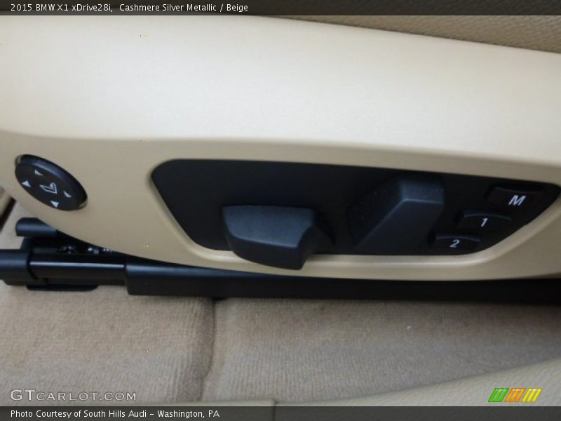 Cashmere Silver Metallic / Beige 2015 BMW X1 xDrive28i