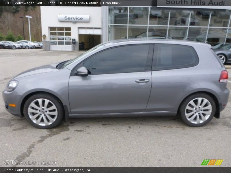 United Gray Metallic / Titan Black 2012 Volkswagen Golf 2 Door TDI