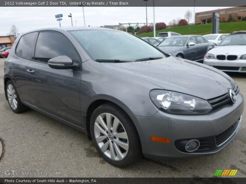 United Gray Metallic / Titan Black 2012 Volkswagen Golf 2 Door TDI