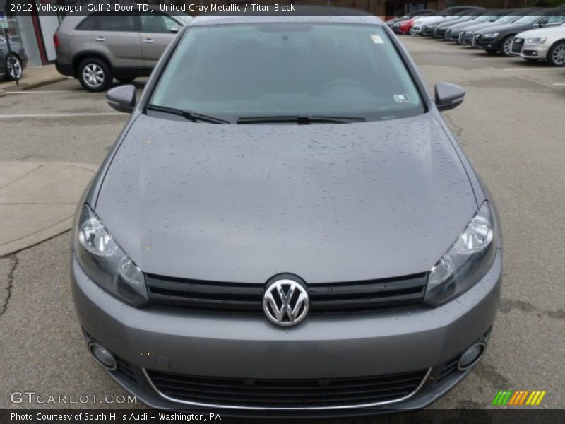 United Gray Metallic / Titan Black 2012 Volkswagen Golf 2 Door TDI