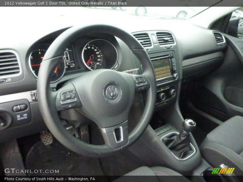 United Gray Metallic / Titan Black 2012 Volkswagen Golf 2 Door TDI