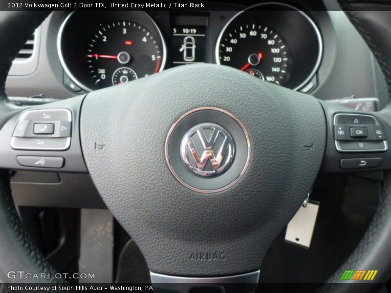 United Gray Metallic / Titan Black 2012 Volkswagen Golf 2 Door TDI