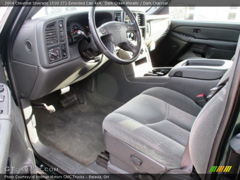 Dark Green Metallic / Dark Charcoal 2004 Chevrolet Silverado 1500 Z71 Extended Cab 4x4