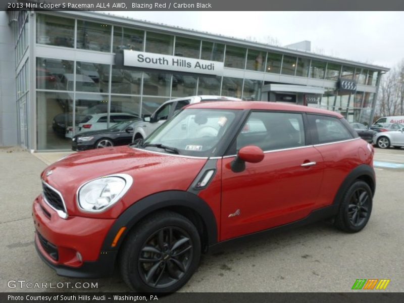 Blazing Red / Carbon Black 2013 Mini Cooper S Paceman ALL4 AWD
