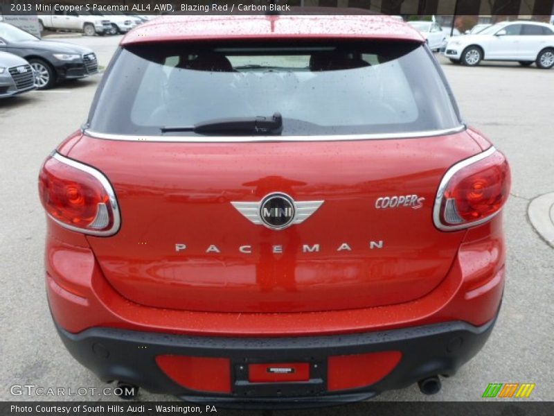 Blazing Red / Carbon Black 2013 Mini Cooper S Paceman ALL4 AWD