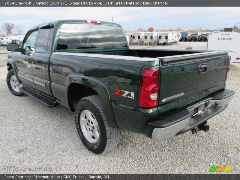 Dark Green Metallic / Dark Charcoal 2004 Chevrolet Silverado 1500 Z71 Extended Cab 4x4