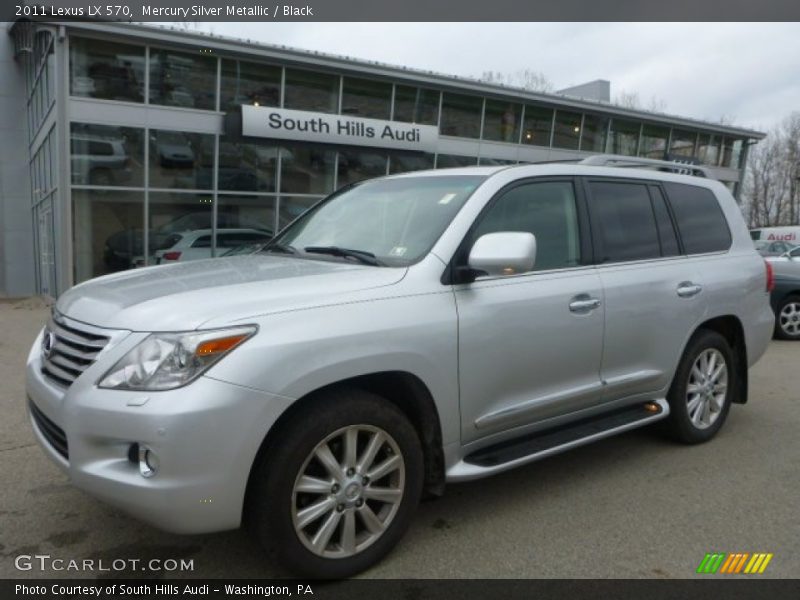 Mercury Silver Metallic / Black 2011 Lexus LX 570