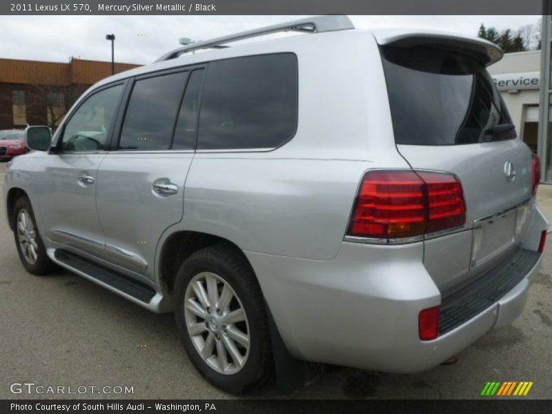 Mercury Silver Metallic / Black 2011 Lexus LX 570