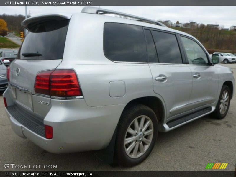 Mercury Silver Metallic / Black 2011 Lexus LX 570