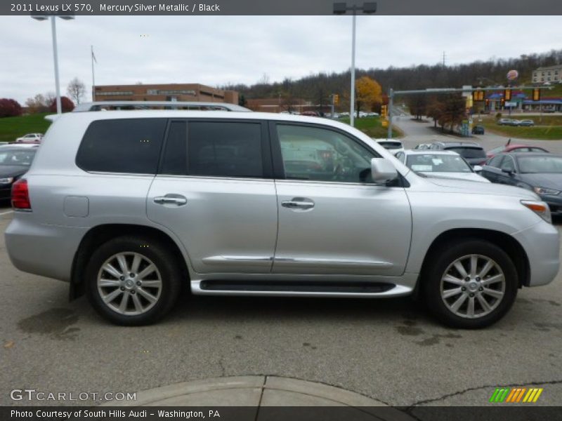 Mercury Silver Metallic / Black 2011 Lexus LX 570