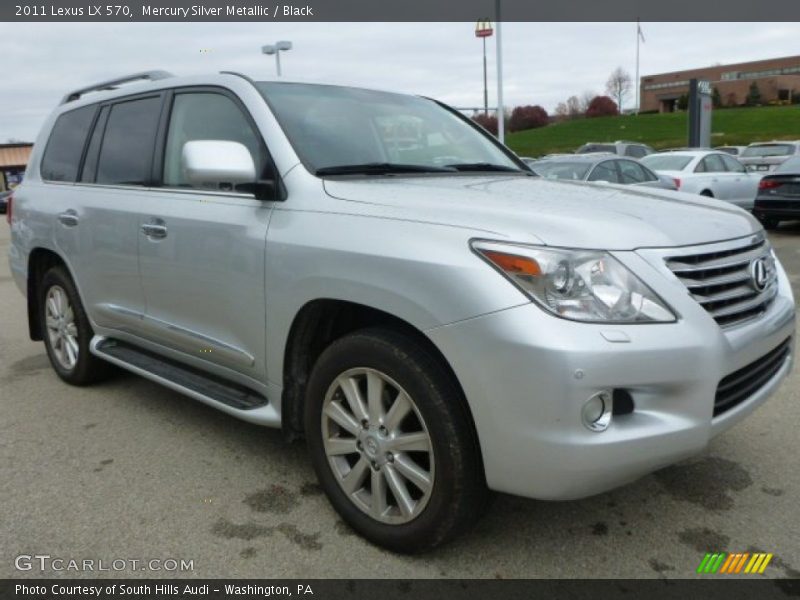 Mercury Silver Metallic / Black 2011 Lexus LX 570