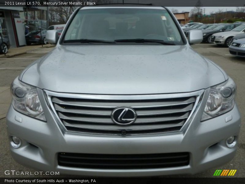 Mercury Silver Metallic / Black 2011 Lexus LX 570