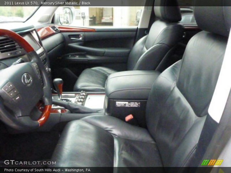Mercury Silver Metallic / Black 2011 Lexus LX 570