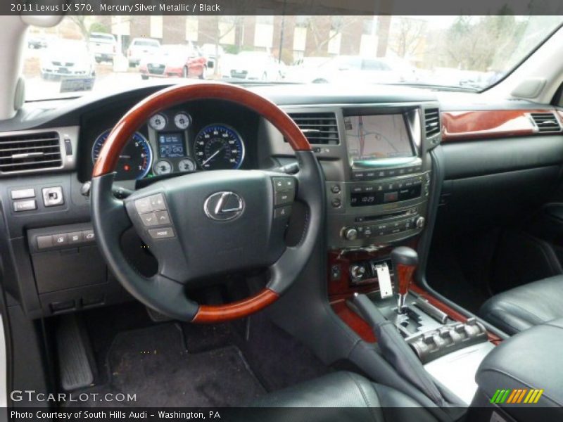 Mercury Silver Metallic / Black 2011 Lexus LX 570