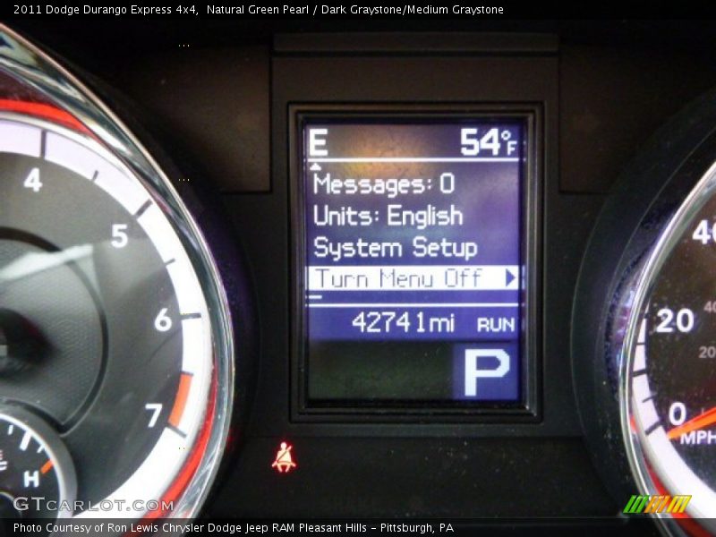 Natural Green Pearl / Dark Graystone/Medium Graystone 2011 Dodge Durango Express 4x4