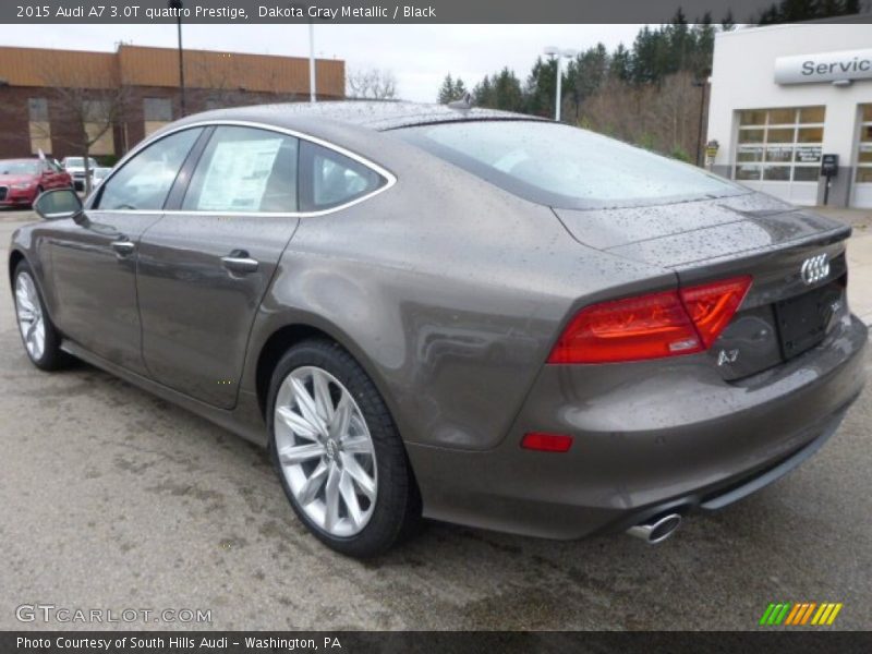 Dakota Gray Metallic / Black 2015 Audi A7 3.0T quattro Prestige