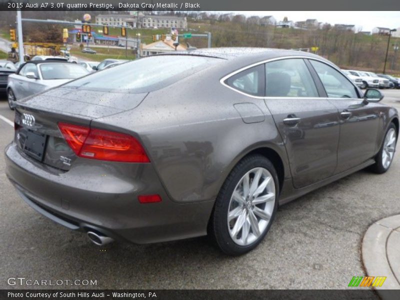 Dakota Gray Metallic / Black 2015 Audi A7 3.0T quattro Prestige