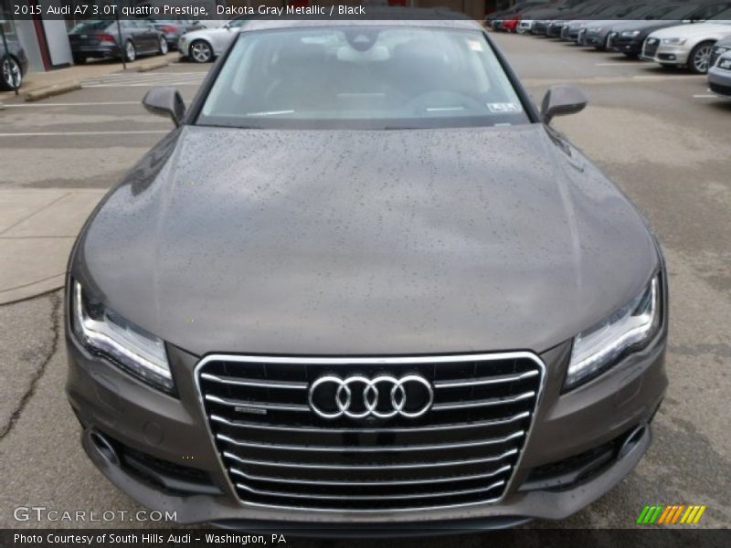 Dakota Gray Metallic / Black 2015 Audi A7 3.0T quattro Prestige