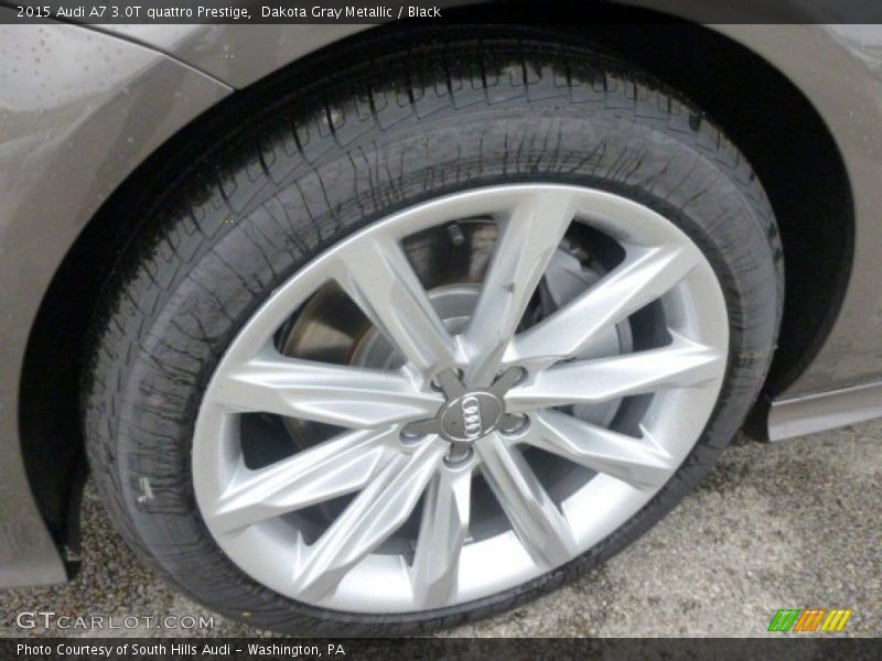 Dakota Gray Metallic / Black 2015 Audi A7 3.0T quattro Prestige