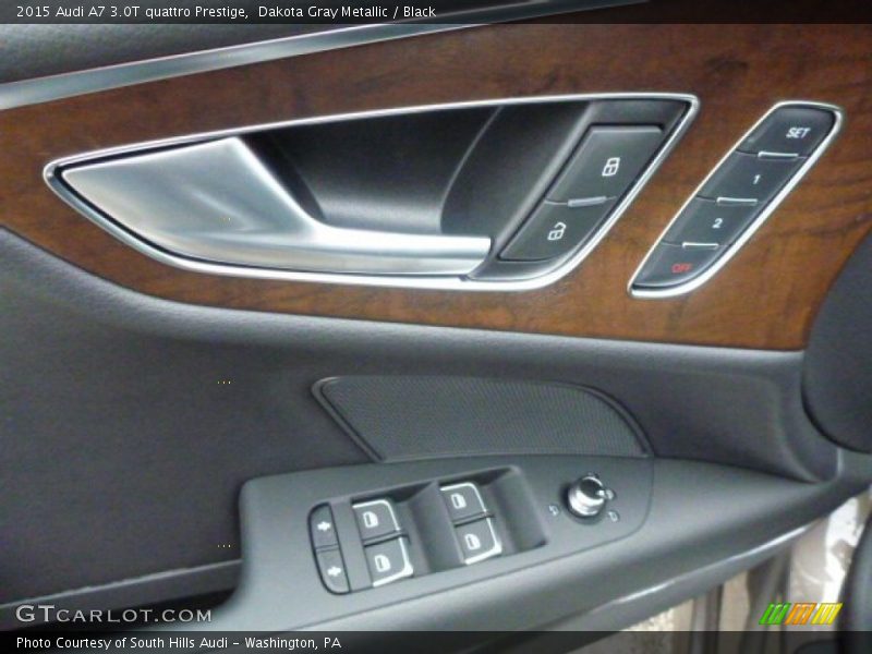 Dakota Gray Metallic / Black 2015 Audi A7 3.0T quattro Prestige